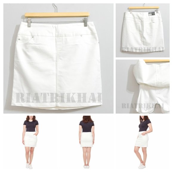 S.C. & CO Pants - WHITE NWT Ladies' Denim Skort S.C. & CO